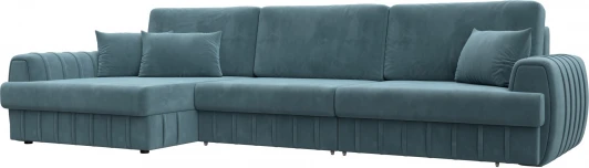 129298L Диван угловой Лига-057 НПБ Лонг угол левый Лига Диванов (Велюр) арт.129298L
