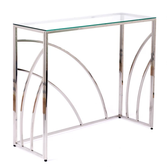2021-CC clear Консольный стол AllConsoles 2021-CC clear зеркальный хром