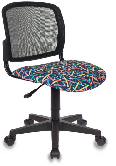 CH-296/PENCIL-BL Кресло детское Бюрократ CH-296NX черный карандаши крестовина пластик