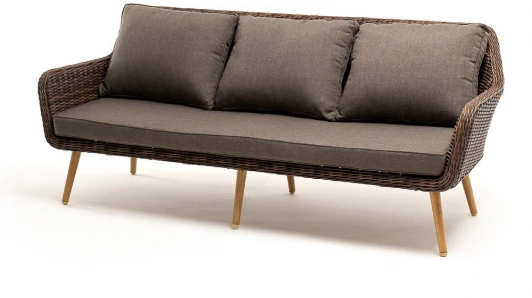 YH-SYH272W-S3 brown "Прованс" диван из искусственного ротанга трехместный, цвет коричневый 4SIS арт.УТ-00006463