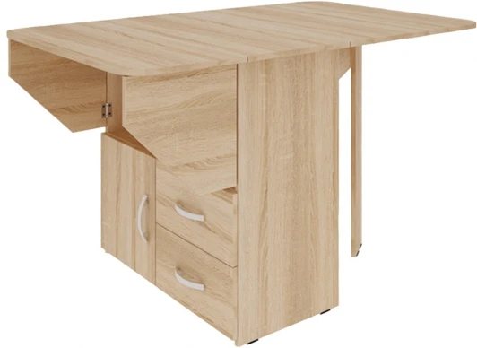 KM-0003.1544 Стол-тумба раскладной Mebelson (ЛДСП/Дуб сонома) арт.KM-0003.1544