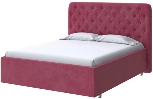 2016588 PROxSON Кровать Classic Large (Ткань: Велюр Casa Винный) 140x200