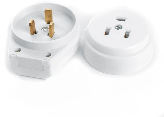 39469 Розетка с вилкой с заземлением для плит Stekker 39469