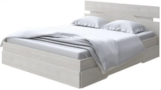 1919323 Без бренда Кровать Milton (ЛДСП Дуб Шамони светлый) 90x200