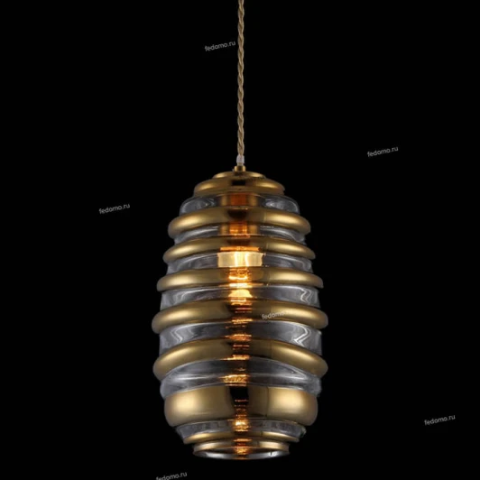 77006-1P ANTIQUE Подвес Natali Kovaltseva, 1 плафон, бронза с прозрачным