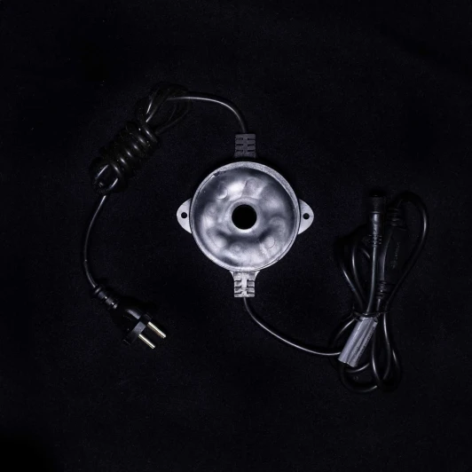 T24-30 Тороидальный Трансформатор 30W с Выпрямителем для Нитей 24В, до 600 LED, Провод Черный Каучук, IP65