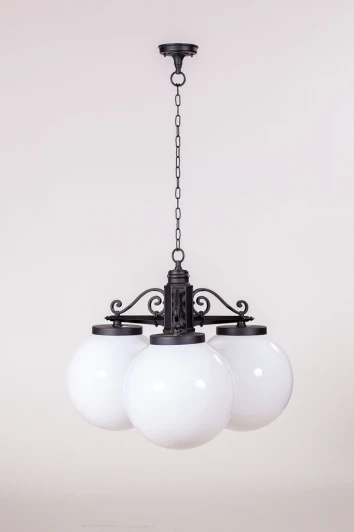 88270L/3 Bl Уличный светильник подвесной Oasis Light L 88270L/3 Bl (220V, на цепи, фонарь, шар, IP44)