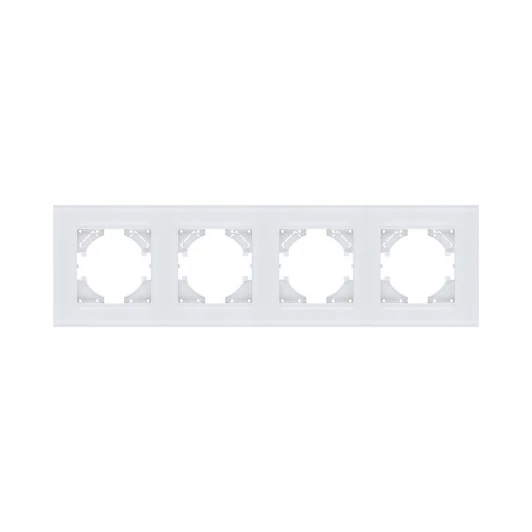 RM4WH Рамка 4-постовая стекло белый Kollinger Reflex MG RM4WH