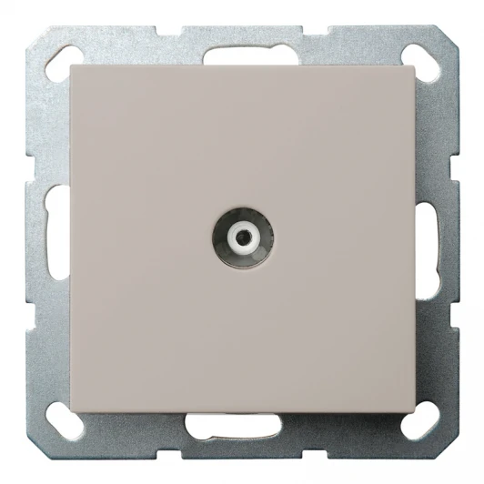 G6001T ТВ-розетка оконечная (тауп soft touch) Jasmart G-Classic G6001T