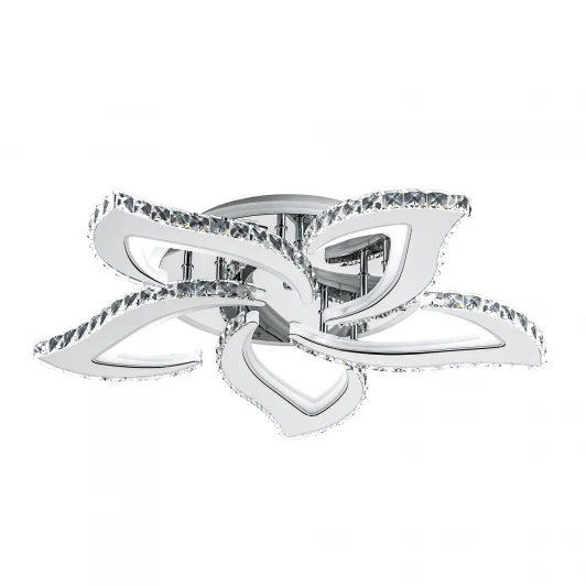 L2839-5 CR Потолочная люстра светодиодная на штанге с пультом с регулировкой цветовой температуры и яркости LED4U LED4U L2839-5 CR