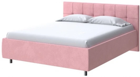 2018633 PROxSON Кровать Diamo без основания (Ткань: Велюр Casa Жемчужно-розовый) 80x190