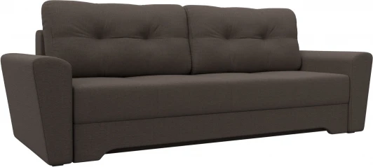 122567 Диван прямой Амстердам (Коричневый/Рогожка) Лига Диванов арт.122567