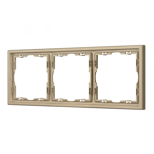 054221 Рамка пластиковая FRM-NOBE-SFPL-3-GD (Arlight) 054221