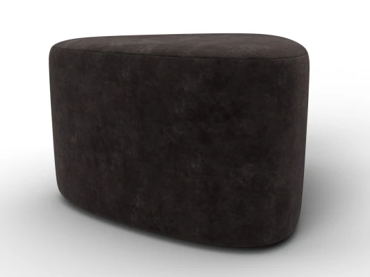 132504 Пуф 004 (ДСП,Фанера/Пластик/Велюр/Коричневый) Лига Диванов 132504