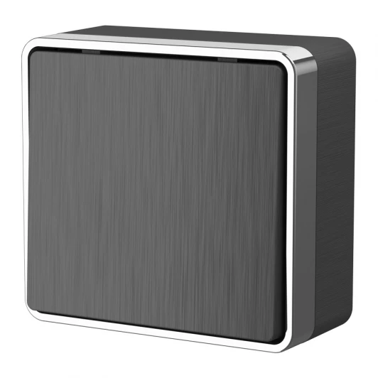 W5012004 Выключатель одноклавишный проходной Gallant (графит рифленый) Werkel W5012004 (a051338)