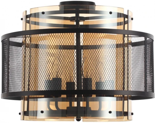 8007/6C Потолочная люстра Lumion Zarina 8007/6C черный/черный, золотой металл/металл, стекло Е14 6*40W 220V (круглые)