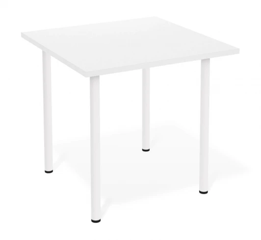 8817630501 Стол Sheffilton SHT-TU66/TT 80/80 ЛДСП Белый/белый снег 8817630501