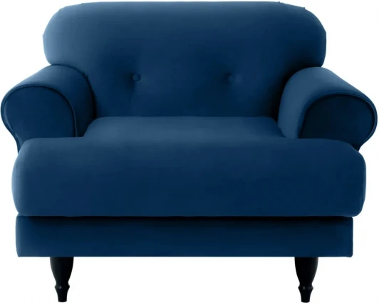 339454 Кресло Italia ОГОГО (арт.339454), (Ткань/Синий,Белый)