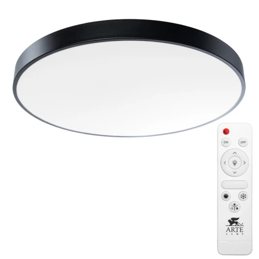 A2673PL-1BK Потолочный светильник круглый Arte Lamp Arena A2673PL-1BK (LED, 220V, пульт управления, круглые)