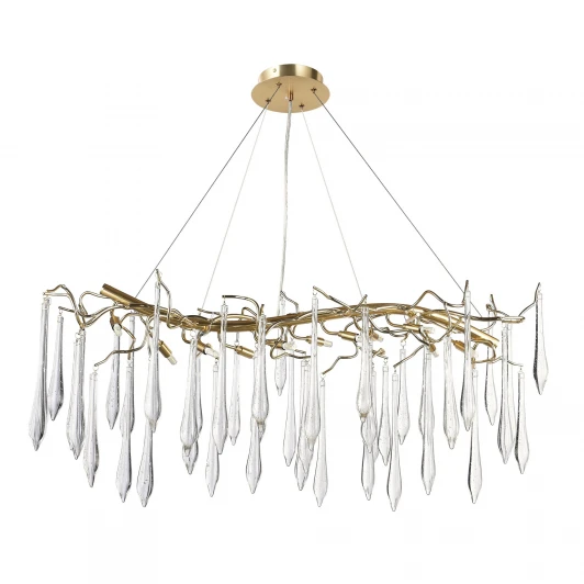 MS.2102.1200 GD Подвесная люстра хрустальная Modelux MODESTYLE MS.2102.1200 GD