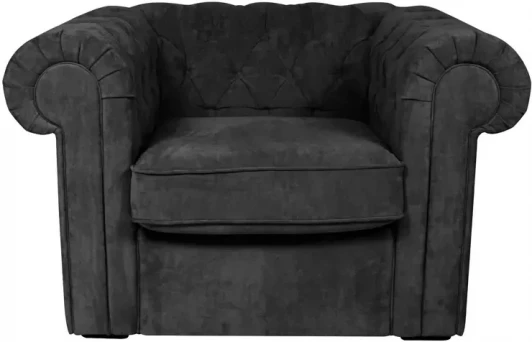 329808 Кресло Chesterfield ОГОГО (арт.329808), (Ткань/Черный)