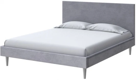 2022766 PROxSON Кровать Claro (Ткань: Велюр Teddy Мокрый асфальт) 90x200