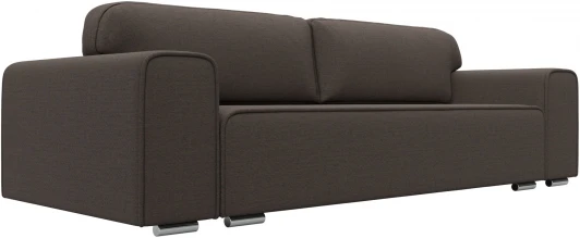 122652 Диван прямой Лига-029 (Коричневый/Рогожка) Лига Диванов арт.122652