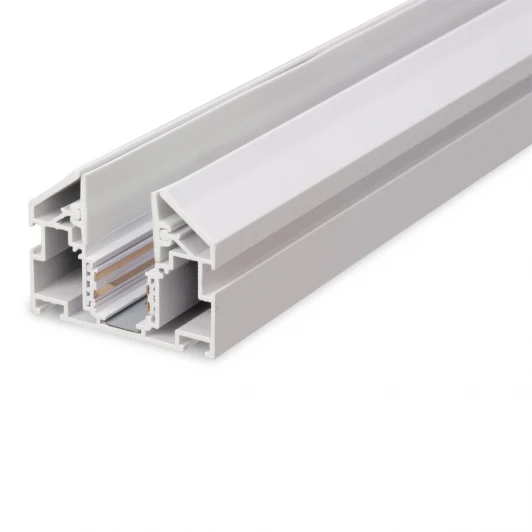 MAGNET AM537 3M WH Магнитный шинопровод встраиваемый с закладным профилем для натяжного потолка ПВХ 3 м белый 48V AM Group MAGNET AM537 3M WH