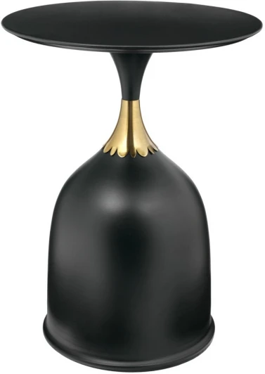 FR 1032 Кофейный столик Stupa диам.40см x 54см, чёрный, металл Bradexhome арт.FR 1032