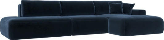 127756 Диван угловой Лига-036 НПБ Модерн Лонг правый угол Лига Диванов (Велюр) арт.127756