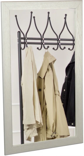 002478 Зеркало навесное Берже 24-105 белый ясень 105 см х 65 см от фабрики Mebelik