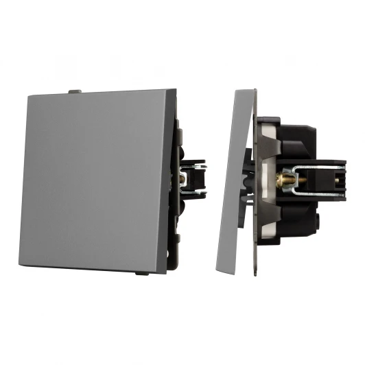 054032 Механизм выключателя одноклавишный непроходной SWT-TENDO-MK01-PL-GR (230V, 10A) (Arlight) 054032