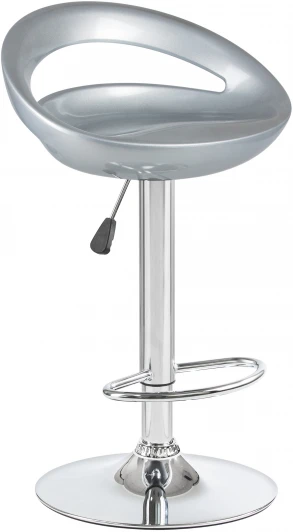 1010-LM DISCO,  цвет сиденья серебрянный металлик, цвет основания хром Стул барный DISCO (серебряный)