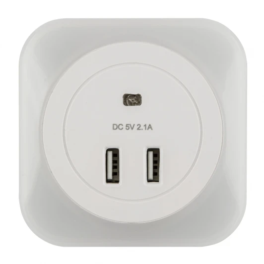 DTL-321 White/Sensor/2USB Ночник Uniel DTL-321 White/Sensor/2USB