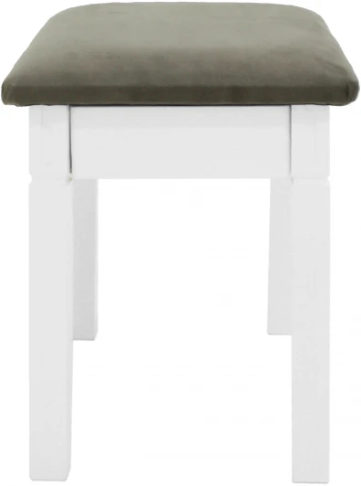 007639 Банкетка Венеция 5 с ящиком белый, ткань porshe 6 от фабрики Mebelik