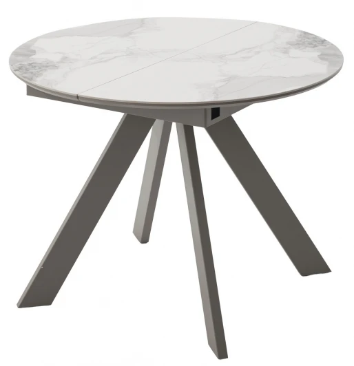 480M06038 Стол БОНЖУР 100 цвет ПАНДОРА (PANDORA LIGHT), керамика / ЛАТТЕ каркас M-City 64583