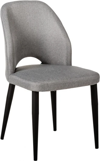 41012300Э_СвСерЧёрн Стул R-Home Ledger СвСер Эко Чёрн