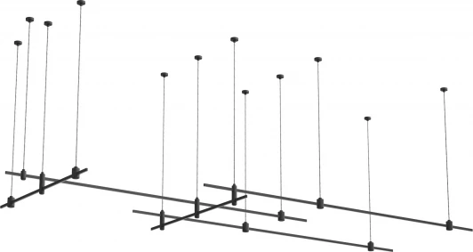 ST8055.431.27 Готовая конструкция для модульных светильников Farm без светильников, без блока питания ST Luce Farm ST8055.431.27 (на тросе)