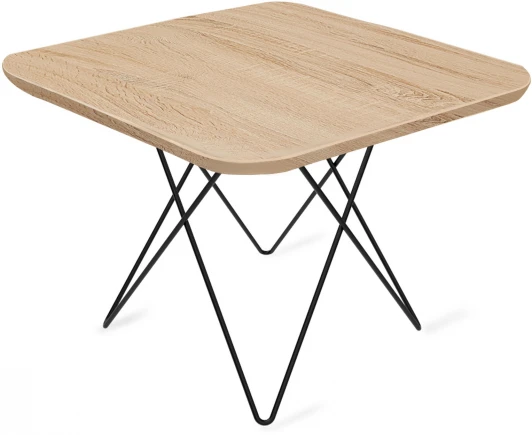 6310373201 Столик журнальный SHT-TU37/ЛДСП 60/60 черный муар/дуб сонома Sheffilton 6310373201