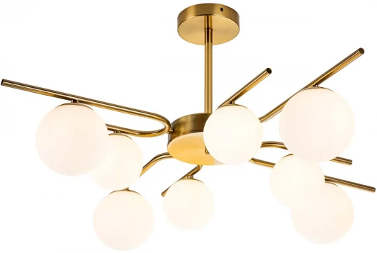 642/8P Brass Потолочная люстра на штанге Escada Sphere 642/8P Brass (220V, шарики)