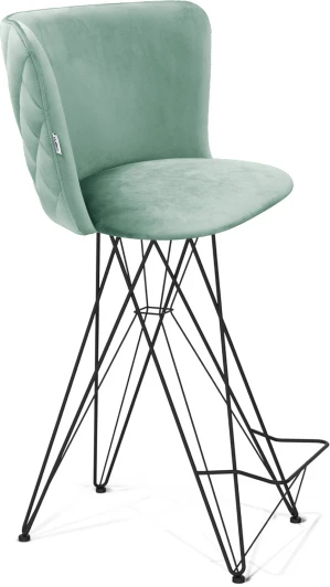 5655307702 Стул барный SHT-ST36-3/S66 нежная мята/черный муар Sheffilton 5655307702