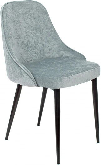 KF-5/LT28 Стул для кухни Бюрократ KF-5 серо-голубой Light 28 металл черный на ножках (KF-5/LT28)