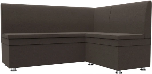 123897 Диван кухонный угловой Уют правый угол (Коричневый/Рогожка) Лига Диванов арт.123897