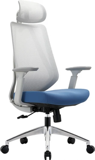 CHAIRMAN CH580 серый/голубой Компьютерное кресло CHAIRMAN CH580 серый/голубой (Металл,Пластик,Ткань,Сетка/Голубой)