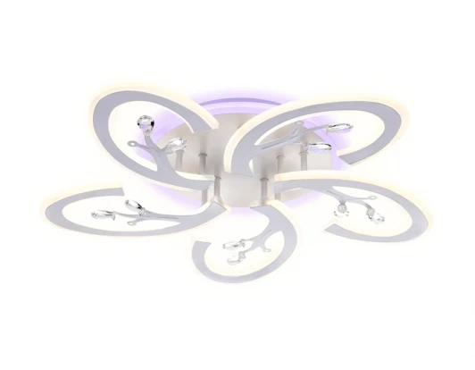 FA512 Потолочная люстра Ambrella Acrylica FA512 (регулировка яркости, LED, 220V, пульт управления, цветы)