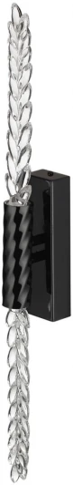 5459/5WL Бра Odeon Light Kolos 5459/5WL черный глянцевый/прозрачн./металл/стекло LED 5W 3000K (220V)