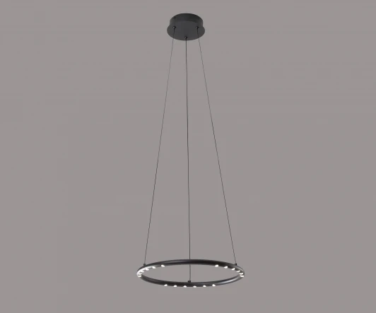 08557-40,19 Подвесной светильник диммируемый Kink Light Магни 08557-40,19 черный Led 18W с пультом ДУ (220V, на тросе, кольцо)
