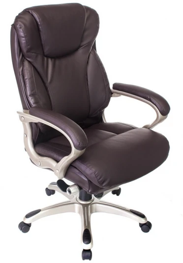 T-9916/BROWN Кресло руководителя Бюрократ T-9916 коричневый рец.кожа/кожзам крестовина пластик