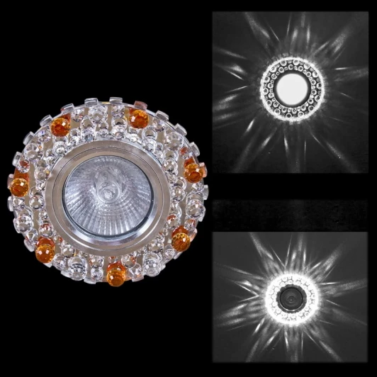 00755-9.0-001CN MR16+LED3W CL+TEA Встраиваемый точечный светильник Reluce 00755-9.0-001CN MR16+LED3W CL+TEA (220V, круглые)