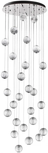 5007/120L Подвесная люстра большая каскадная Crystal 5007/120L Odeon Light (LED, 220V, на проводе)